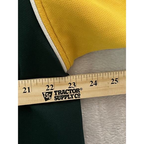 True Fan Sz XL Oakland Athletics A’s Jersey Shirt Green Yellow - Picture 5 of 9